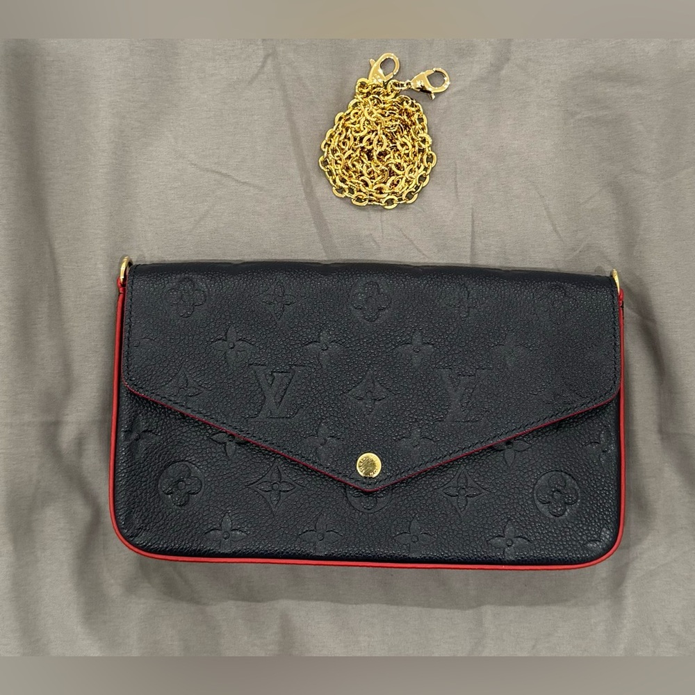 Louis Vuitton Empriente Felicie Marine Rouge Handbag